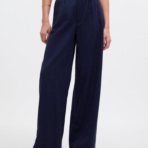 Madewell Harlow Wide-Leg Pant Size 4 Navy Deep Indigo - Picture 9 of 14